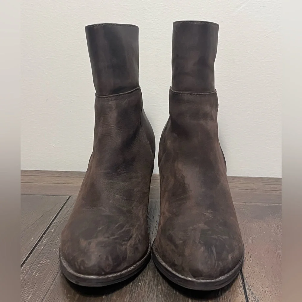 Jeffrey Campbell Rosmore Brown Leather Boots Booties Handmade Ibiza Women size 7